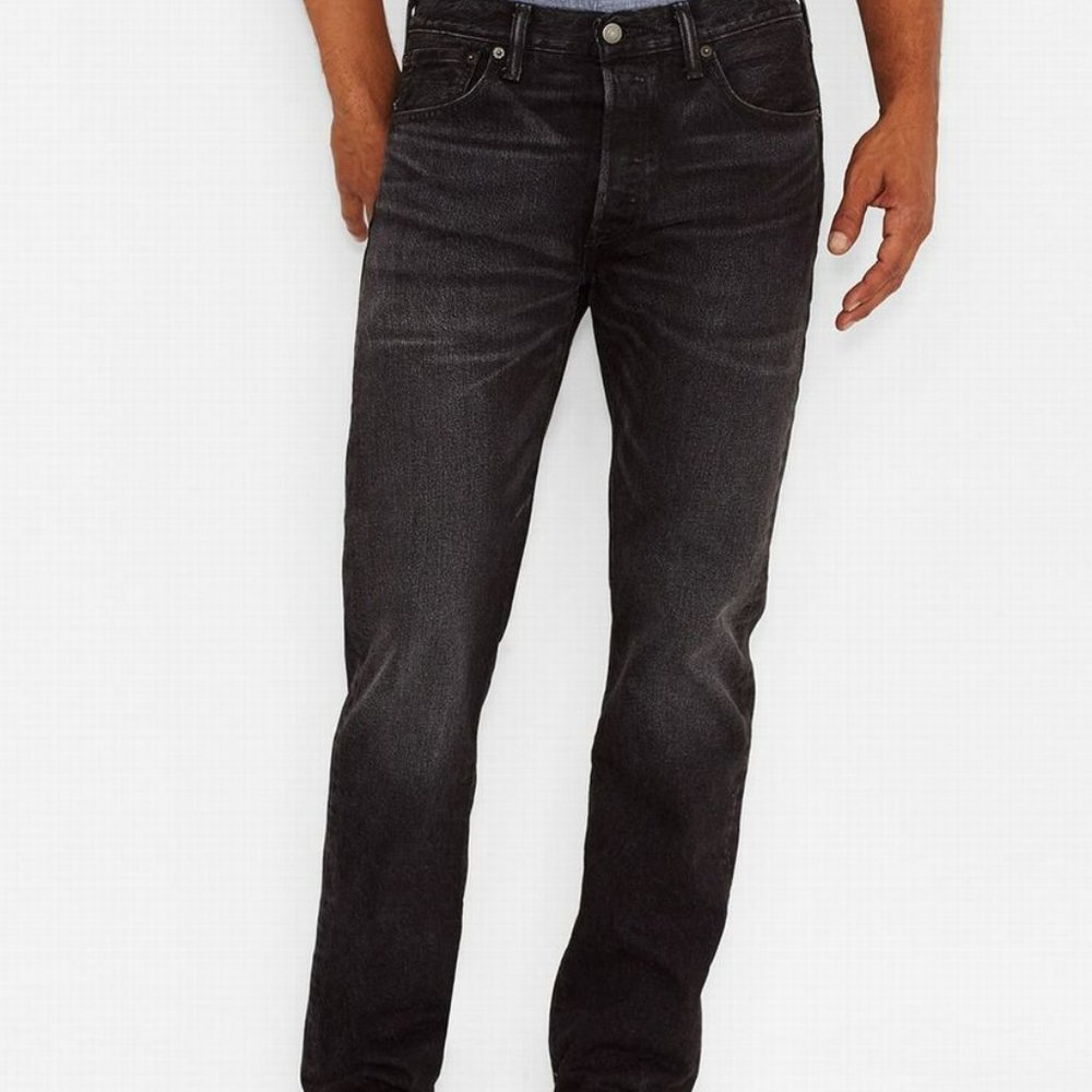 Levi's 501 Original Men's Black Jeans Reg fit/Straight Leg 36x30 Button Fly